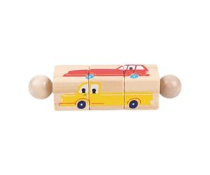 Yunhgft Rotating Toy Promotes Fine Motor Skills And Strategic Thinking - A Puzzle Toy with Rotating Building Blocks for, Traffic