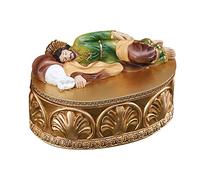 Yunhgft St Joseph Sleeping Statue Religious Vintage Jewelry Box Organizer Display