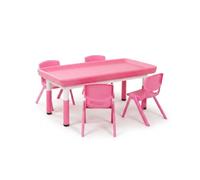 Yunhgft Table and Chair Set, Multi-functional s Activity Table for Playroom, Kindergarten, Pink