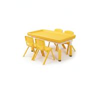 Yunhgft Table and Chair Set, Multi-functional s Activity Table for Playroom, Kindergarten, Yellow