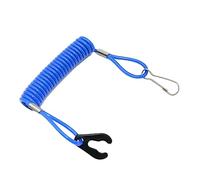 Yunhgft Tether Cord Kill Switch Outboard Kill Switch Emergency Stop Lanyard Boat Engine Motor Rope TPU Material Flexible Swivel Hook Suitable for Marine, blue