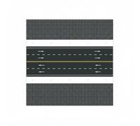 Yunhgft Traffic Base Sticker Model Building Road Plate Modular PVC Board Pre-Assembled Scenery Base Suitable for Hobby Projects Architectural Scenes, Model 2