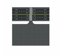 Yunhgft Traffic Base Sticker Model Building Road Plate Modular PVC Board Pre-Assembled Scenery Base Suitable for Hobby Projects Architectural Scenes, Model 9