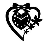 Yunhgft Wall Clock, Silent And Aesthetic Wall Decoration, Ideal Valentine's Day Gift, for The Kitchen, The, Black