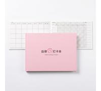 Yunhgft Waterproof Planner Notebook for 2026-2027 Time Management & Creative Trend Planning, Pink, Self-discipline punch book