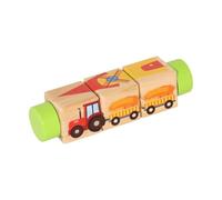 Yunhgft Wooden Construction Set with And Rotating Blocks to Develop Fine Motor Skills And Grasping Abilities. An Educational And, Green