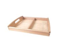 Yunhgft Wooden Sorting Tray - Early Learning Resources - 2 Sections - Teaching Materials