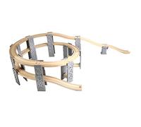 Yunhgft Wooden Train Set, Railway Accessories, Spiral Tracks.