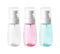 YUNHOLO 3 Pack Small Spray Bottle, 2oz 60ml Fine Mist Travel Spray Bottle, Refillable Travel Containers, Plastic Hair S-pray Bottle Sprayer for Perfume Skincare Makeup Lotion Essential Oils