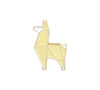 YUNHOME Brooches Brooch Pin Broach Badge Brooch Lapel Pin Origami Animal Enamel Pin Custom Fox Panda Koala Alpaca Rabbit Brooch Bag Clothes Lapel Pin Badge Cartoon Jewelry Kid Friend-Alpaca