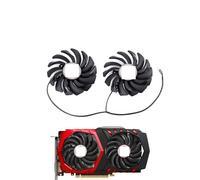 YUNHUOZ 2PCS/Set 87MM PLD09210S12HH Cooling Fan Replacement For MSI for GTX 1050 Ti 950 2GD5T OC Graphics Card Cooler