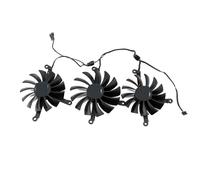 YUNHUOZ CF1015U12S 1X95MM 2X87MM Radeon RX 6700XT 6750XT GPU Fan For XFX Speedster SWFT 309 for 6700 XT 12GO graphics card(3PCS)