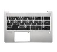 YUNHUOZ FOR HP for ProBook 450 G10（NOT 455 G10 Laptop US/Spanish/Latin Keyboard Upper Palmrest Case Easy to replace(US backlit)