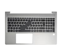 YUNHUOZ FOR HP for ProBook 450 G10（NOT 455 G10 Laptop US/Spanish/Latin Keyboard Upper Palmrest Case Easy to replace(FR backlit)