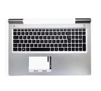 YUNHUOZ For Lenovo for Ideapad 700-15ISK for xiaoxin700 rui7000 E520-15 LCD Back Cover Black/LCD Bezel Cover/Palmrest Upper Case keyboard Easy to replace(SP C shell silver)