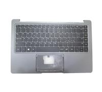 YUNHUOZ Laptop PalmRest&Keyboard For PEAQ for PNB S130-CA464AT S130-CA464CT S130-CG464PT Silver C Shell With German GR/IT/SW(Italian IT)