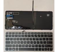 YUNHUOZ US Laptop Keyboard for HP for EliteBook 820 G3 G4 725(PURPLE)