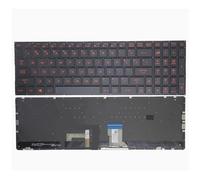 YUNHUOZ US Layout for Asus FX60VM ZX60V GL502 GL502VT VM VS GL702 FX502 S5V S5VS S5VT S5VM S7V S7VM S7VT ZX60VM Laptop Keyboard Easy to replace(Red RGB US)