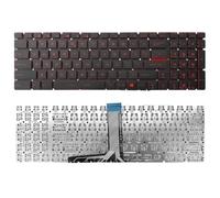 YUNHUOZ US RU Layout for MSI GP65 GL75 GF75 GE75 GS75 GP75 GT76 for Leopard 9SD Laptop Keyboard Easy to replace(Red US)