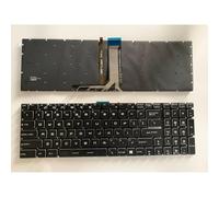YUNHUOZ US RU Layout for MSI GP65 GL75 GF75 GE75 GS75 GP75 GT76 for Leopard 9SD Laptop Keyboard Easy to replace(White backlit US)