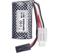 YUNIQUE GREEN-CLEAN-POWER - Lipo Battery 7.4V 800mAh 5500-2P for RC Cars | High Capacity | Extended Compatibility with Models 9130-9145 | Ideal for Off-Road Vehicles, Black