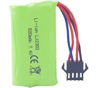 YUNIQUE GREEN-CLEAN-POWER - Lithium Battery 7.4 V 500 mAh High Speed - Compatible with EC16 DE85 for Remote Control Boat, Ship Model and Car - 1 Piece