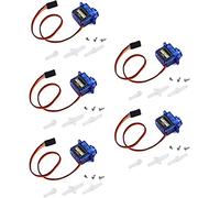 YUNIQUE GREEN-CLEAN-POWER - Micro Servo Motor 9G for RC Helicopter, Airplane, Boat, and Robot | Precise Control | Compatible with Arduino, Raspberry Pi | 5-Pack, Blue, Plastic
