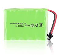 YUNIQUE GREEN-CLEAN-POWER - Rechargeable Battery 6V Ni-MH 2400mAh | For Remote Control Cars, Rc Rock Crawler | Dimensions 70X51X15 mm | Quick Charge, Green