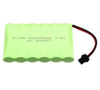 YUNIQUE GREEN-CLEAN-POWER - Rechargeable Ni-MH AA Battery Pack 7.2V 2400mAh | High Capacity, Optimal Performance | Compatible with RC Vehicles, Rock Crawlers, Green