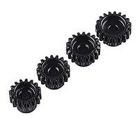 YUNIQUE GREEN-CLEAN-POWER - Set of 4 Gears 18T 19T 20T 21T 48DP for 1:10 RC | In Durable Metal | For Monster Truck/Buggy/Truck 3,175mm, Black, RC