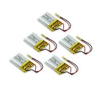 YUNIQUE GREEN-CLEAN-POWER - Set of 5 Rechargeable Lipo Batteries 150mAh 3.7V | Compatible with RC Helicopters Syma S107 S107G | Extended Flight Time, 25 x 16.50 x 7.50mm - 5 gr, Yellow