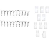 YUNIQUE GREEN-CLEAN-POWER - Tamiya Male Female Connector for Airsoft Rc Nimh 5 Pairs | Suitable for Tello DJI battery, power cable 2 pin | Durable, Easy to Use, Transparent, Plastic