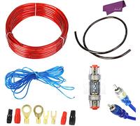 YUNIQUE UK 1 Piece 1500W Car Wire Harness Amplifier Audio Subwoofer Installation Kit 8GA Power Cable 60 AMP Fuse Holder