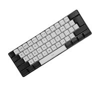 Yunir G61 Gaming Keyboard, Mini 61 Keys LED Backlight RGB Keyboard Ergonomic Mechanical Feeling Wired Keyboard, for Laptop PC (White)
