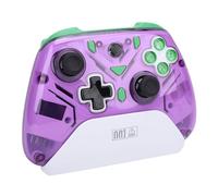 Yunir Interactive Screen Gaming Controller, Hall Effect Game Controller for PC, iOS,Android, Gamepad Joystick, Motion Sensing, RGB Light, Bluetooth & 2.4G Connection (Purple)