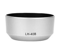 Yunir LH-40B Lens Hood, Portable Black Plastic Camera Lens Hood Shade for Olympus M.ZUIKO ED 12-40mm F2.8 Lens (Silver)