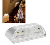 Yunir Motion Sensor Night Light, Infrared Motion Sensor Door Light Battery Operated, Automatic Sensor LED Night Lamp for Kitchen, Living Room, Bedroom, Hallway, Stairway, Drawer, Closet, Wall Cabinet