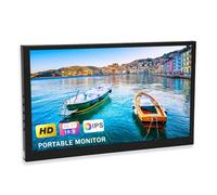 Yunir Portable Monitor 10.1inch HD, HDMI Computer Display IPS Multi-Touch Gaming Monitor, with Dual Speakers & Jacks, for Laptop PC MAC Phone RPi 4 3 PS4 Xbox Switch