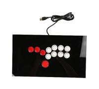 Yunir Street Fighter Machine, 6 Small Non Slip Pads on The Bottom, Zero Latency USB Encoder, for PC Emulators, for for STEAM Game Center, for Android Devices, Ect