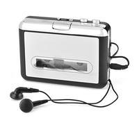 Yunir USB Cassette to MP3 Converter, Portable Cassettes Tape Audio Music Player, with Earphones, with Headphones, for Laptops and Personal Computers