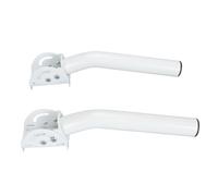 Yunir Wall Mount, 2 Sets J Shape 160° Adjustable Mounting Kit for V2, with Weather Resistant, Double Windproof, Stainless Steel Antenna Pole Mount