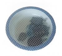 YunJove 2 Pieces Fish Tank Cover Round Mesh Lid Guard With Lightweight White Mesh For Pet Blocking And Easy Cleaning suitable for home office, 30 Cm Diameter Circular