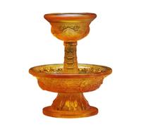 YunJove Buddha Offering Bottle Glass Cup Buddhist Sacrifice Cup Ritual Worship Supply Cup Fine Craftsmanship in Glass Suitable for Desktop Altars Spiritual