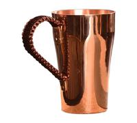 YunJove Copper Coffee Mug, Handmade Copper Cup, Water Cup with Thick Walls, Material for Office, Home, Gift, A