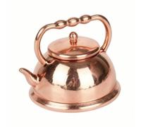 YunJove Small-Scale Kettle Model | Tiny, Dollhouse Kettle, Decorative, for Craft Display, Collectors, Hobbyists, Bronze