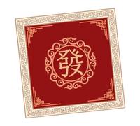 YunJove Table Mat for Tile Games - Extra Large Size, red A