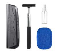 YunJoyous 3pcs Car Windscreen Cleaner Set Retractable Windshield Cleaner Tool Silicone Car Window Squeegee Includes Spray Bottle Auto Interior Exterior Glass Wiper for All Vehicles