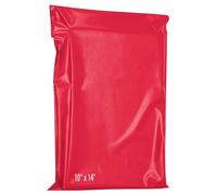 YUNJU 10 x 14 Plastic Mailing Bags Self Seal Mailing Bags for Clothes Mail Packaging Mailing Bags Hardened Secure Medium Mailers Red Pack of 60