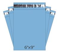 YUNJU Blue Plastic Mailing Bag, 6 x 9 Size Self Seal Strong Waterproof Poly Plastic Envelopes for Parcels, Packaging, Small Shipping Courier Delivery Bags (25)