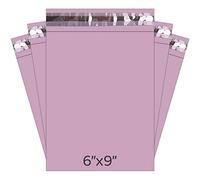 YUNJU Pink Plastic Mailing Bag, 6 x 9 Size Self Seal Strong Waterproof Poly Plastic Envelopes for Parcels, Packaging, Small Shipping Courier Delivery Bags 500 Pack